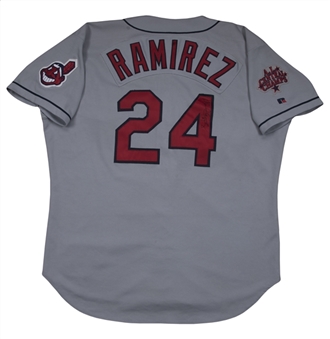 1999 Manny Ramirez Game Used & Signed Cleveland Indians Road Jersey